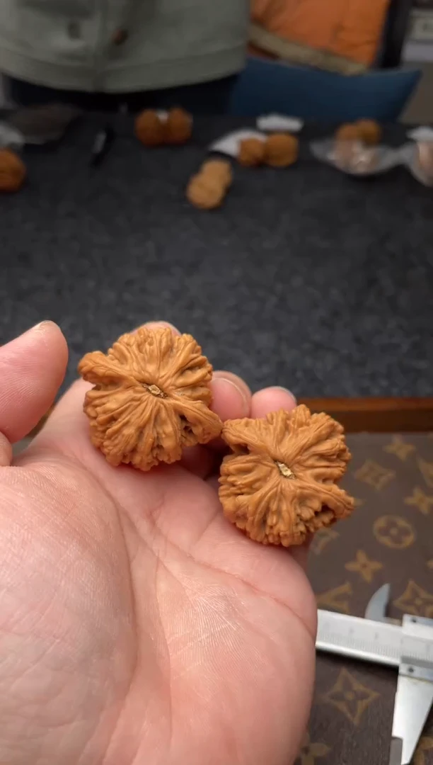 把件文玩核桃B  313号   42尺狮虎兽