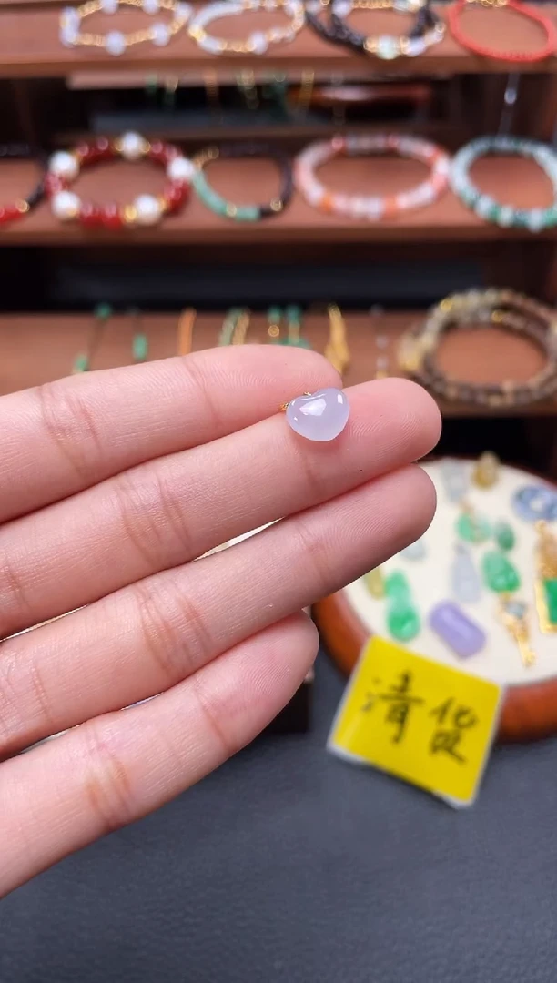 【闪购商品】翡翠吊坠(不含链)18K金镶嵌一个  JK488