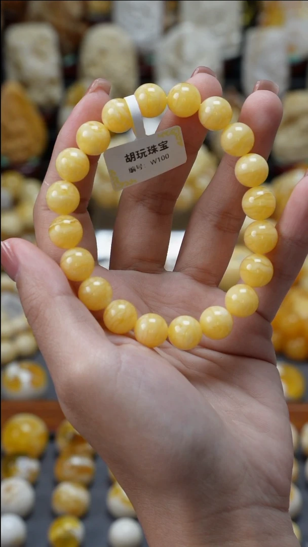 手链琥珀未镶嵌原矿天然琥珀蜜蜡