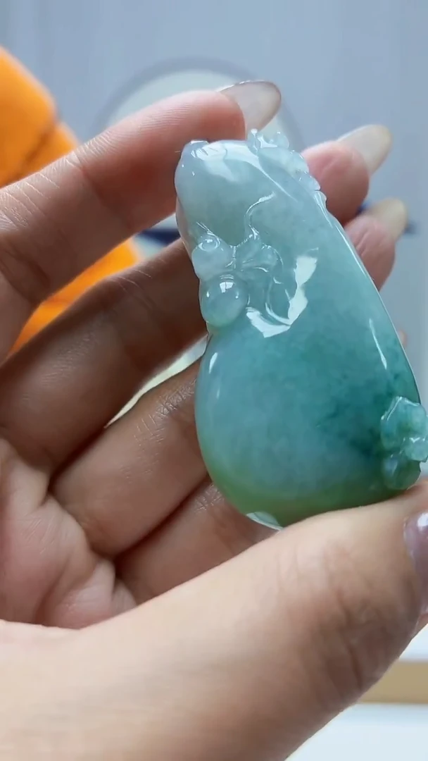 未镶嵌定制翡翠4829MM-毛货挂件52