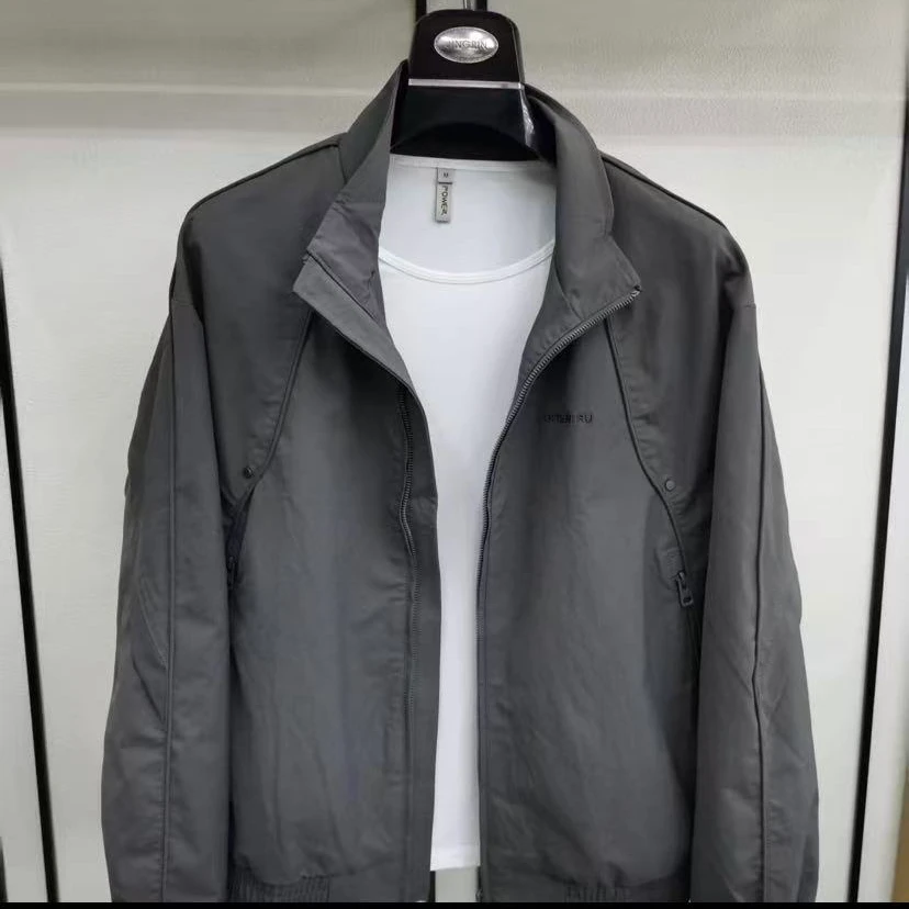 新款高品质男士立领休闲夹克外套