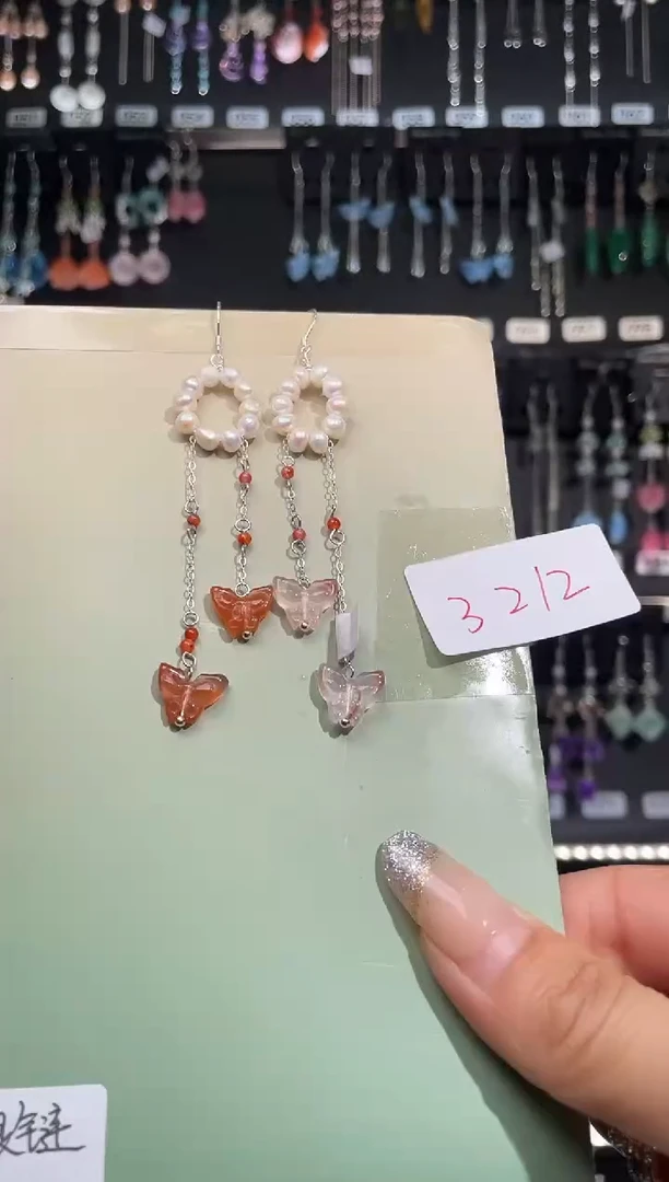 【闪购商品】紫晶耳饰银S925镶嵌喜欢拍