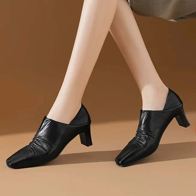 新款羊皮短靴890975831黑色