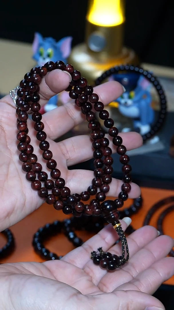 手串/手链黄花梨/降香黄檀带****己【MOYU】海南黄花梨 0.7*108手串