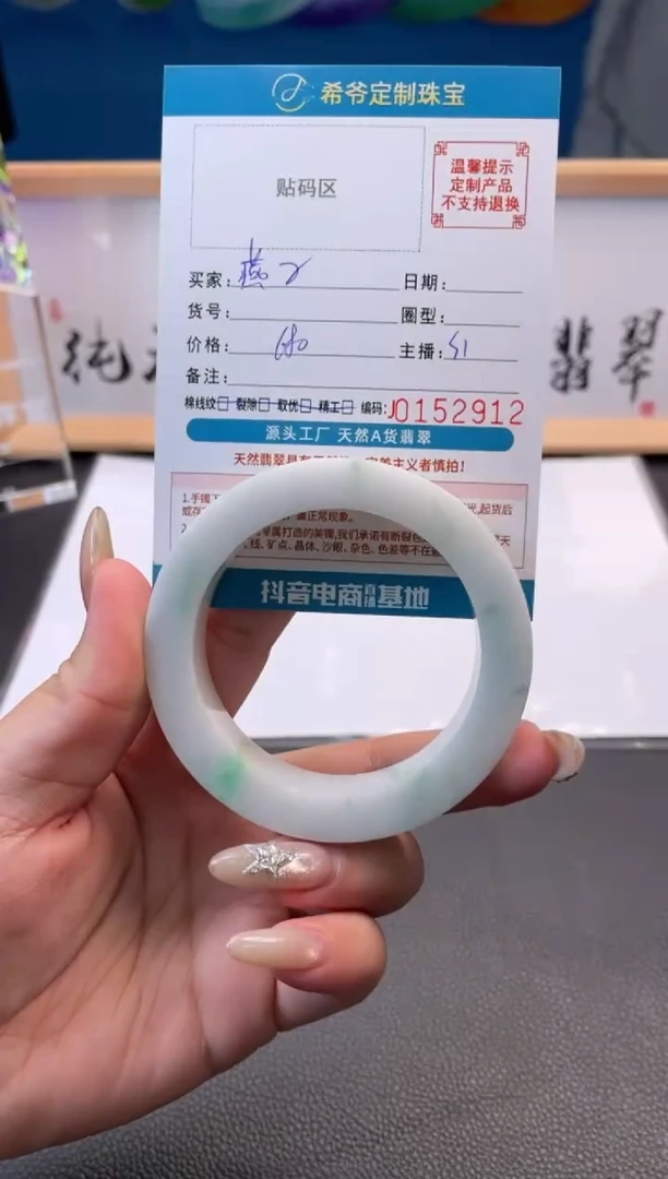 未镶嵌手镯定制翡翠燕*手镯5662