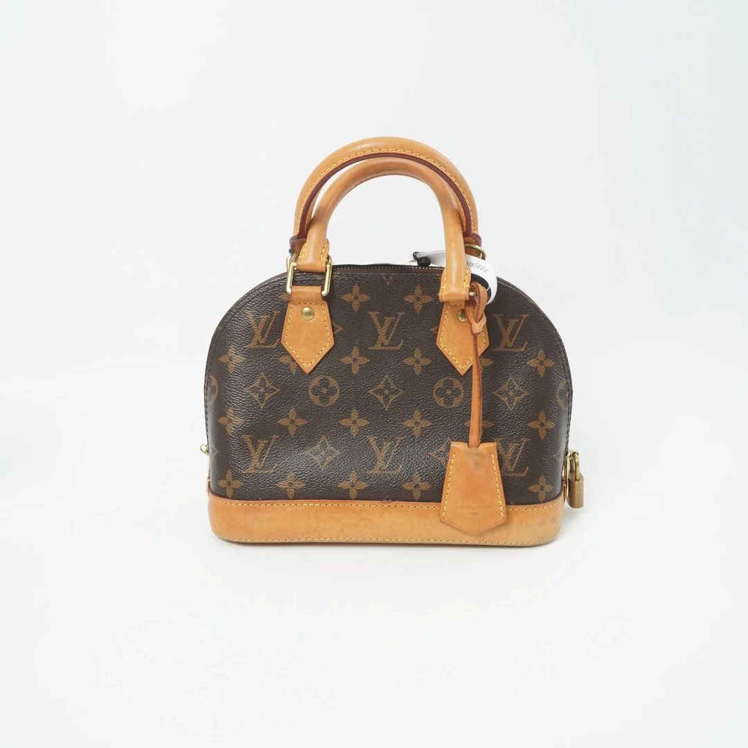 95新 LouisVuitton/路易威登 贝壳包老花/肩带/锁/钥匙/DS013725