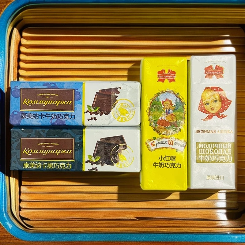 白俄罗斯进口康美纳卡迷你条状20g四口味黑巧克力纯可可脂高颜值