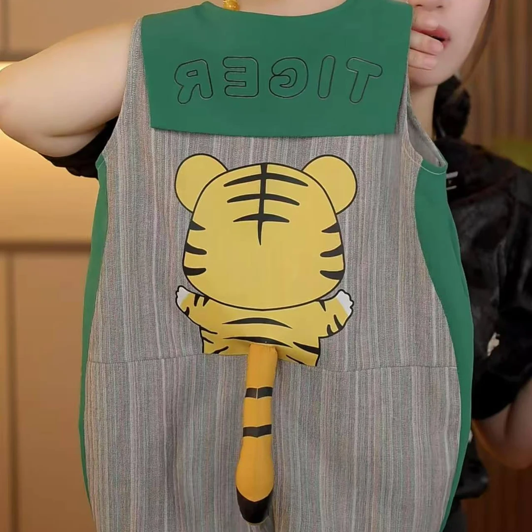 【可爱老虎】2025幂姐原创儿童外穿裤子休闲夏季渔夫裤MJX256219