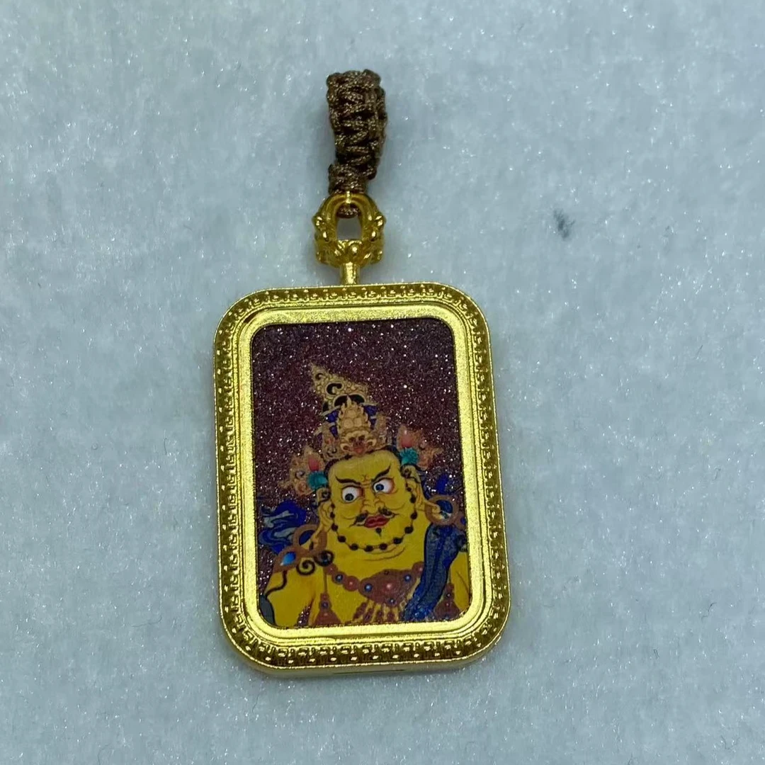 含辰砂工艺品0206-013黄财朱砂卡 新款简约百搭时尚款吊坠