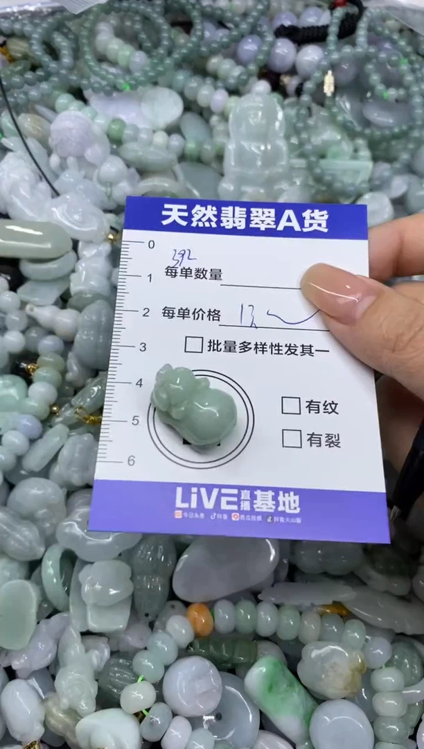 颈饰未镶嵌翡翠天然翡翠A货批量多样性发一件