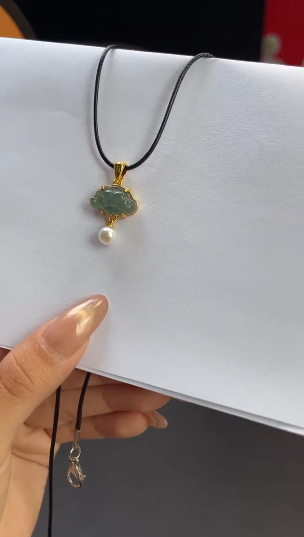 吊坠(不含链)未镶嵌翡翠翡翠元宝FL25100508多样性发一