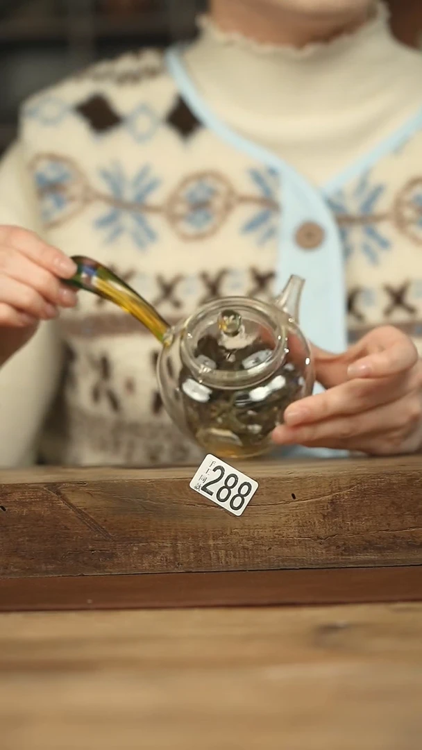 设计师手作款 落单系列玻璃侧把壶