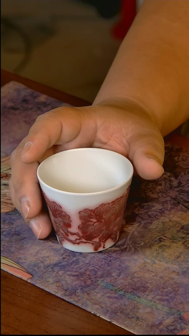 杯手工手绘杯杯很美丽