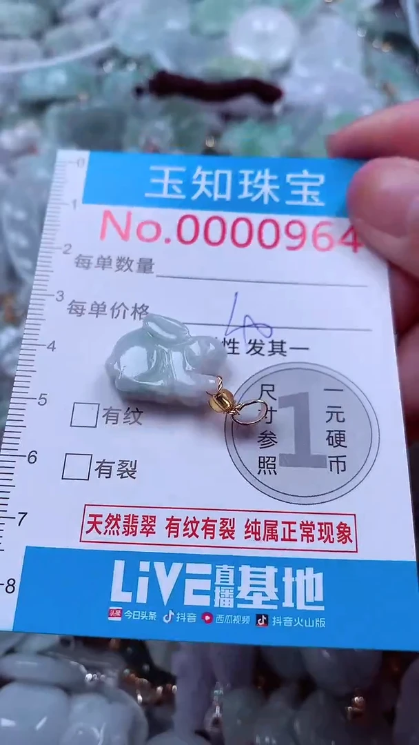 吊坠(不含链)未镶嵌翡翠964