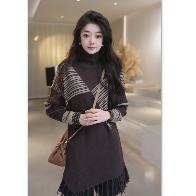 Basic House/百家好新款时尚百搭减龄长袖毛衣 B1324B50402