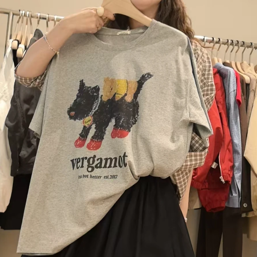 【慧姐韩国正品】2025春夏新款ver狗狗短袖T恤/N0退N0换