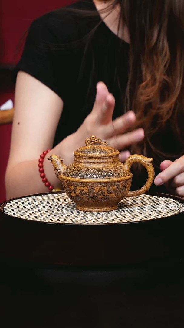 茶壶紫砂龙骨凤鸣的的