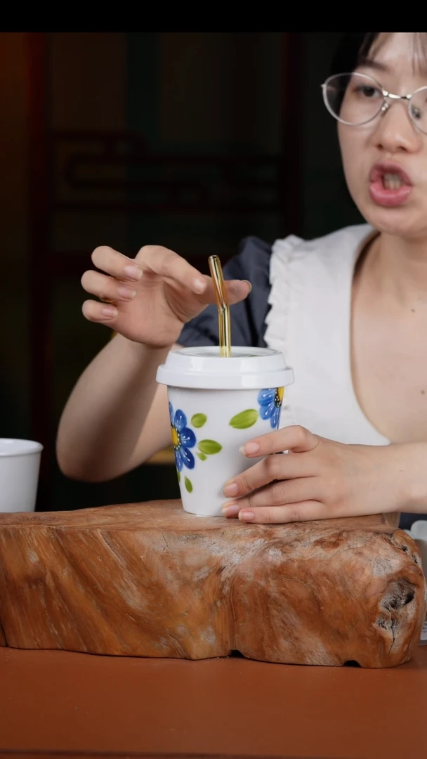 摆件景德镇高温釉中彩餐具