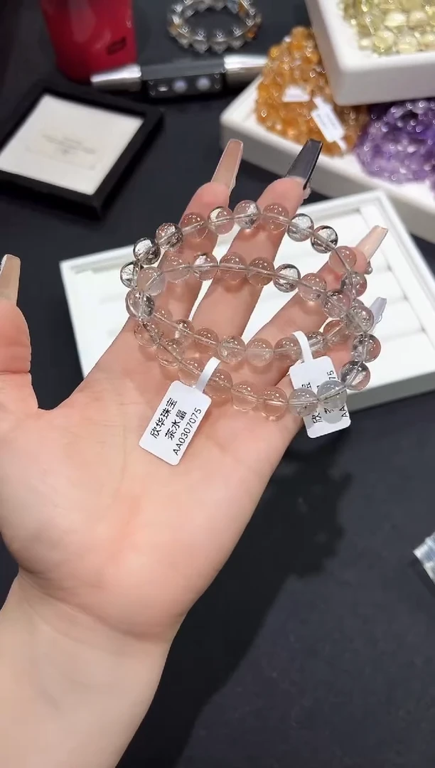 水晶手链未镶嵌67b多样性发其一【1条】默认微瑕9mm