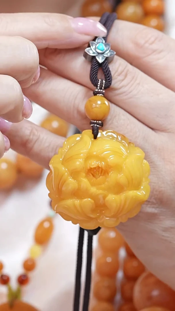 蜜蜡颈饰未镶嵌4838天然蜜蜡珠宝奇石云端妖孽全部保真