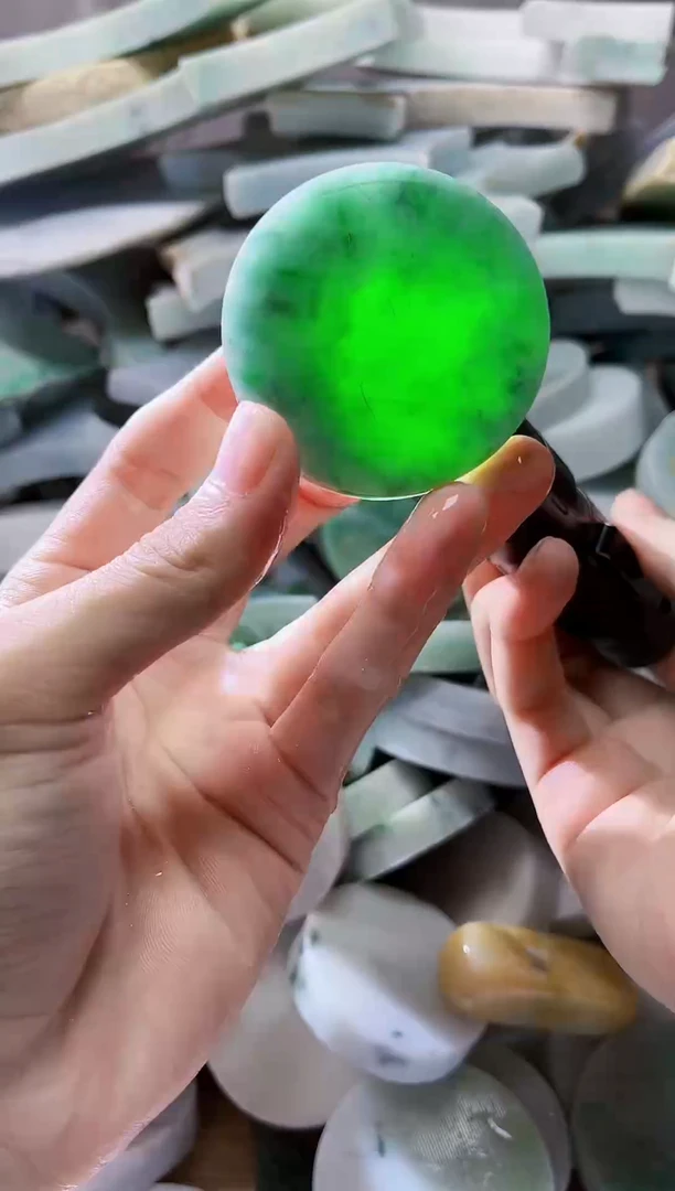 裸石翡翠翡翠a货正品玉石陈355