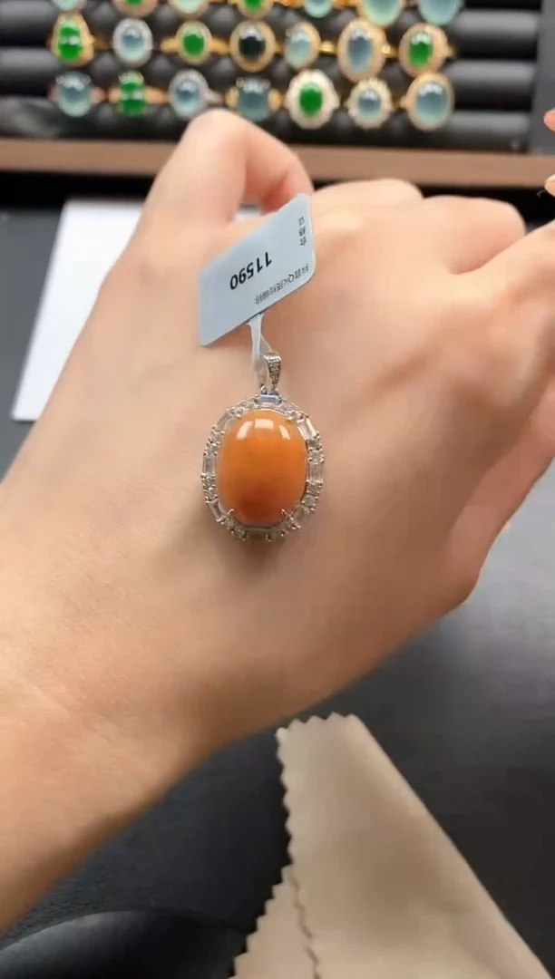 银S925镶嵌戒指翡翠51151