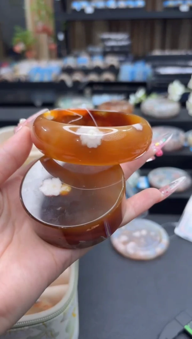 未镶嵌手镯石英质玉57(60圈赠送镯心)