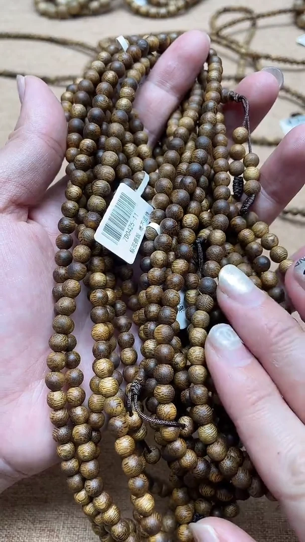 沉香手串海南莺歌绿棋楠0.5圆珠多圈多样性发其一