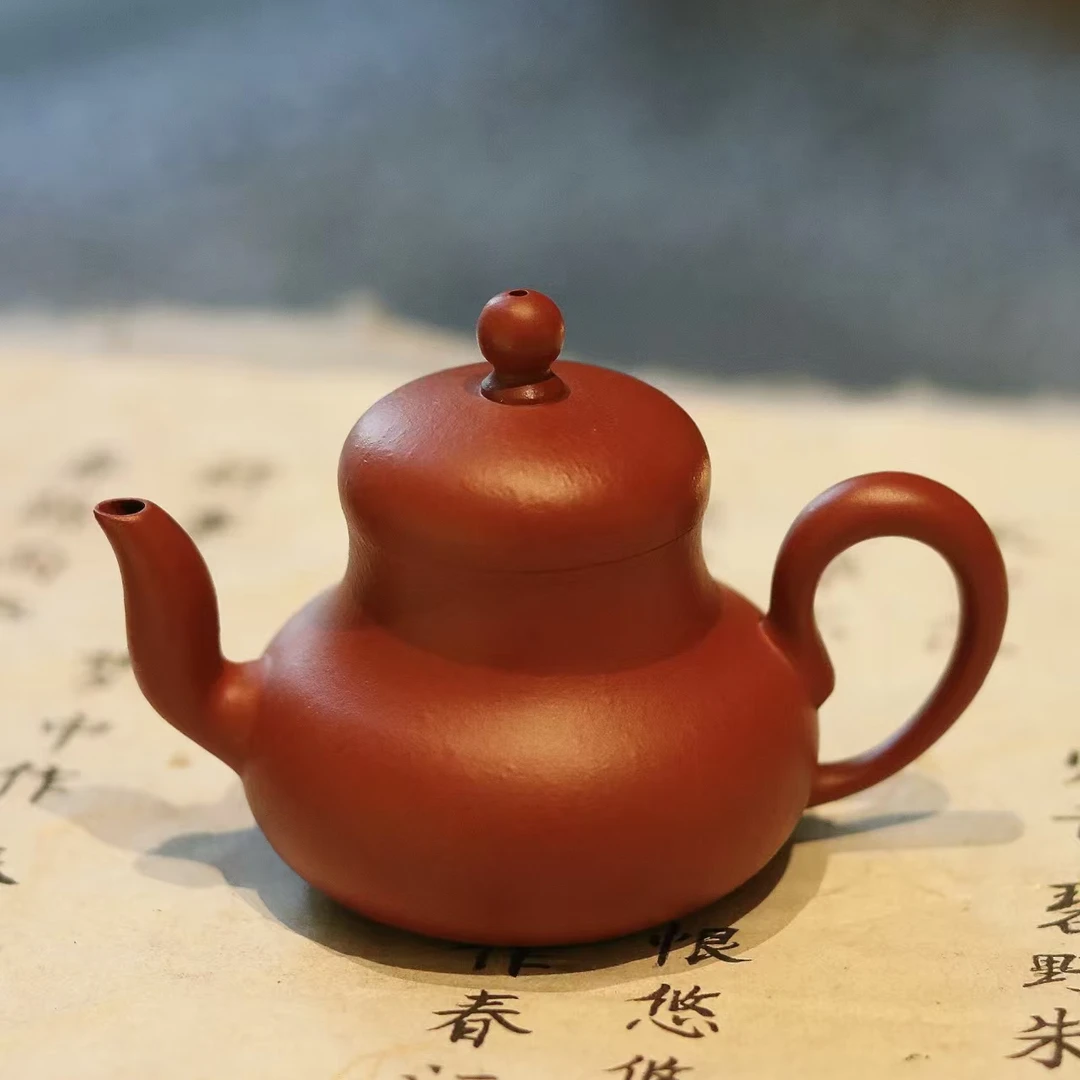 【茶器】荣器潮州手拉朱泥壶·思亭壶