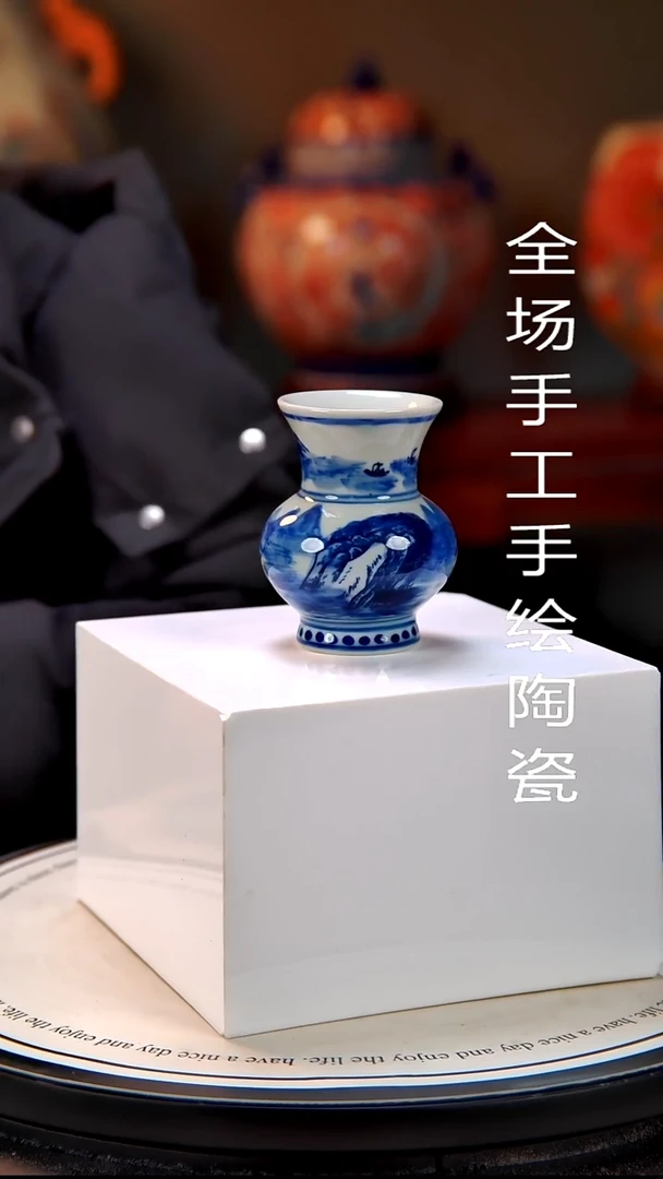 摆件陶景德镇手绘陶瓷8