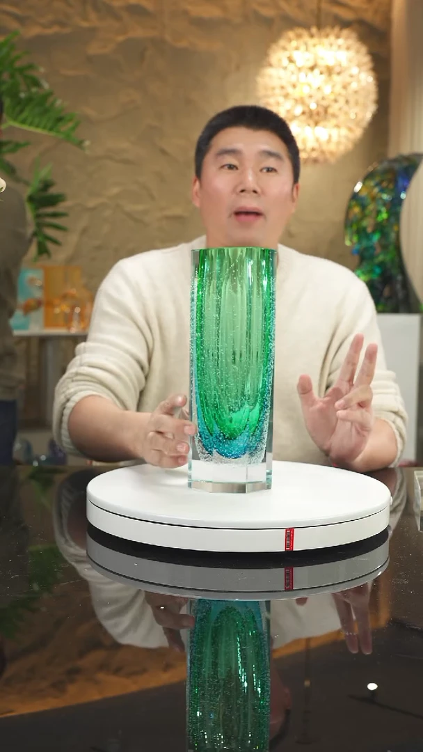 【闪购商品】摆件福利蓝绿切面花瓶