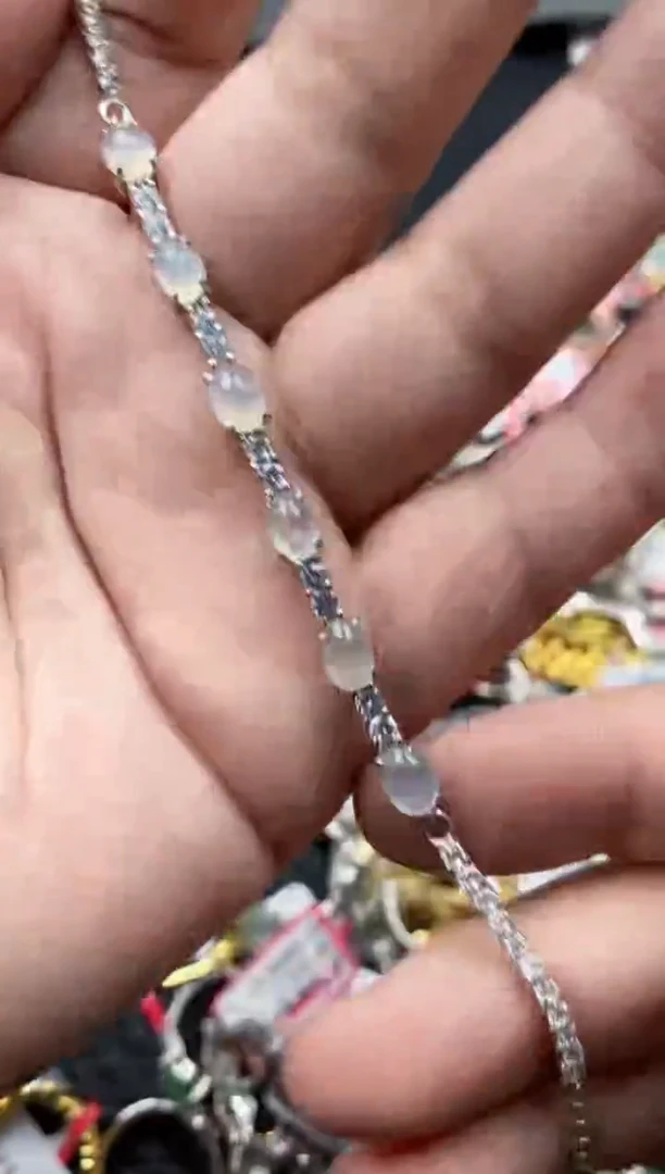 【闪购商品】翡翠戒指银S925镶嵌66666---1