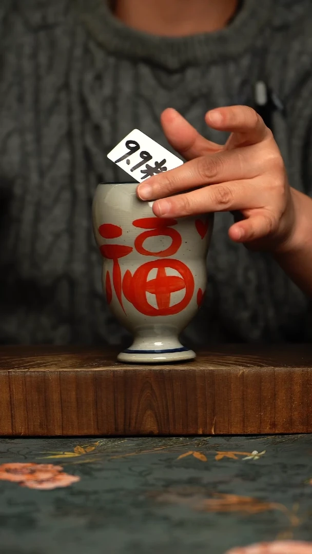 瓷片釉下彩手工手绘同款陶器