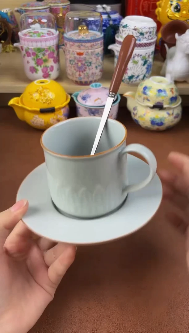 陶瓷茶具摆件旅行套组