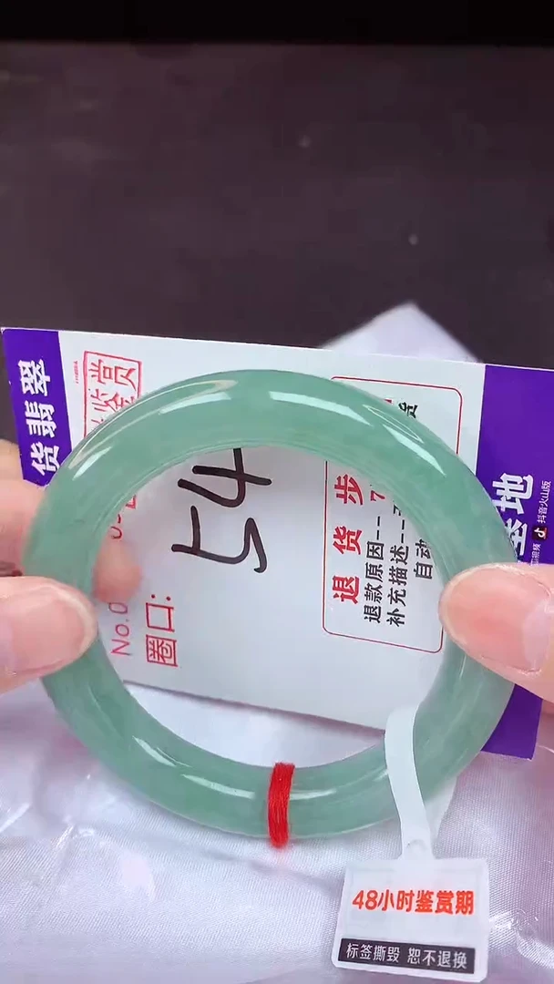未镶嵌手镯翡翠54（48小时鉴赏期 ）