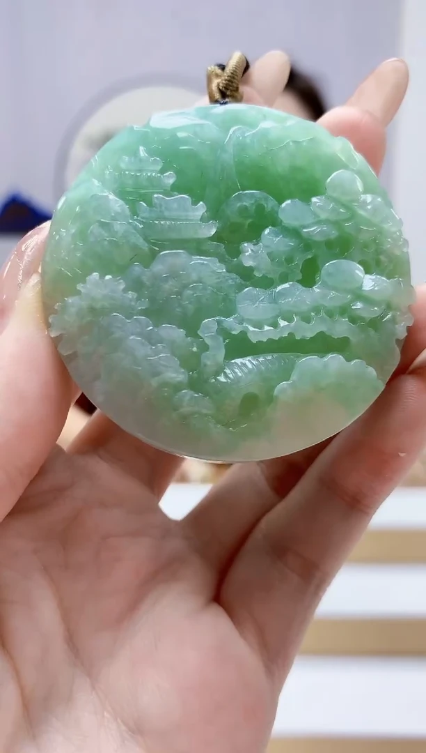 未镶嵌定制翡翠4829jw-毛货挂件28