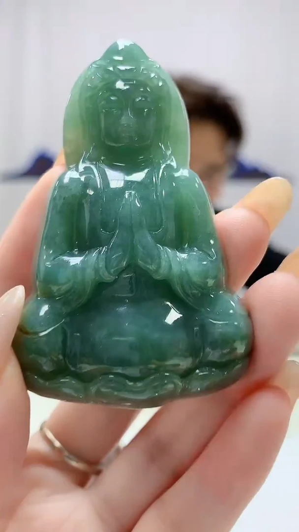 定制翡翠未镶嵌5159DD-毛货挂件12