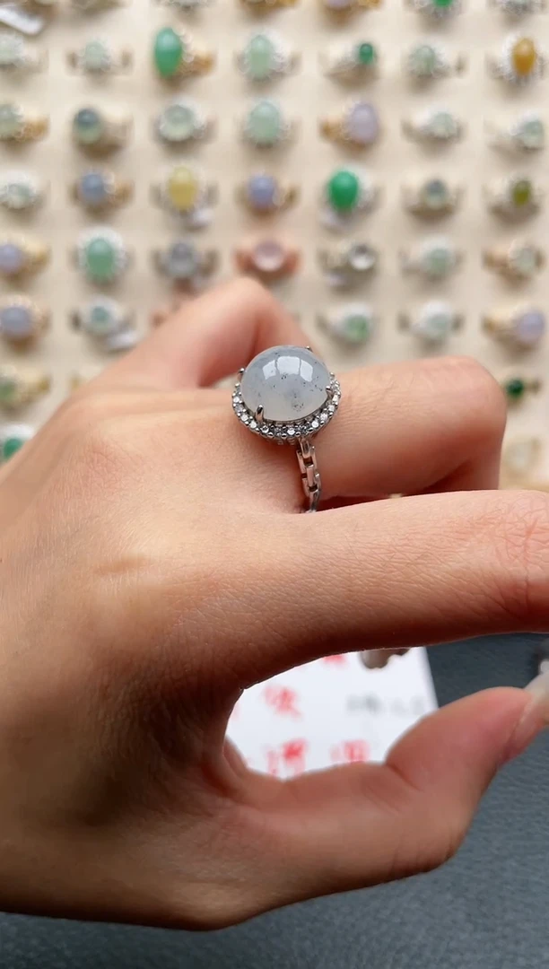 【闪购商品】翡翠戒指银S925镶嵌1111