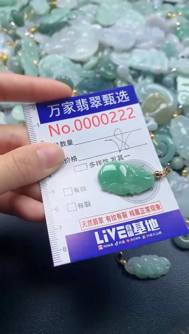 吊坠(不含链)未镶嵌翡翠0222