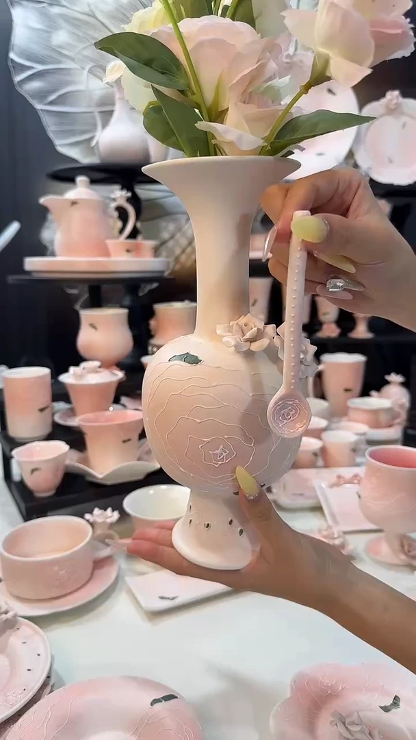 意陶手作创意陶瓷花瓶