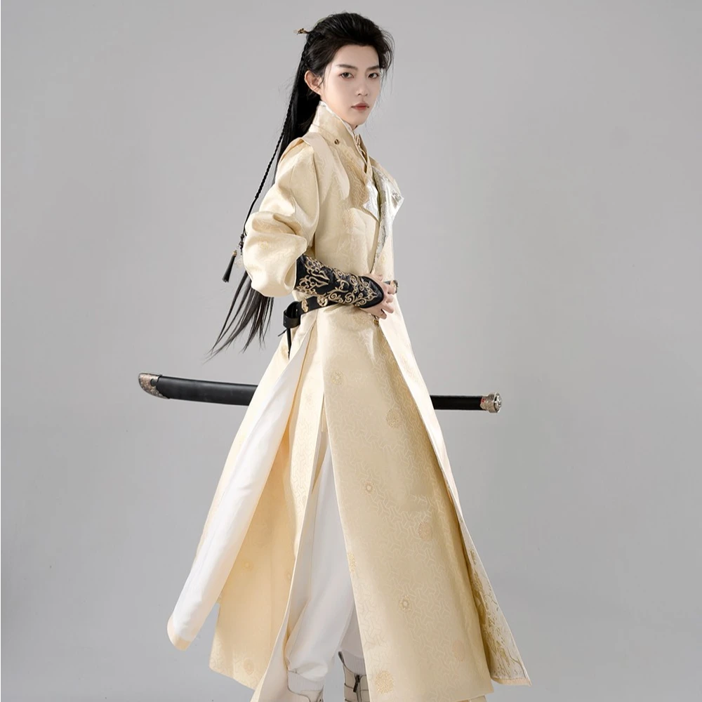 等云来【金陵3.0】正品原创汉服暗纹织金直裰圆领罩衫汉元素