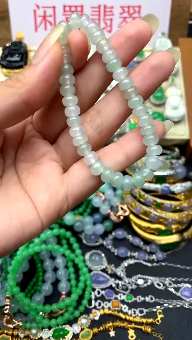 未镶嵌手串翡翠100-中国好珍宝