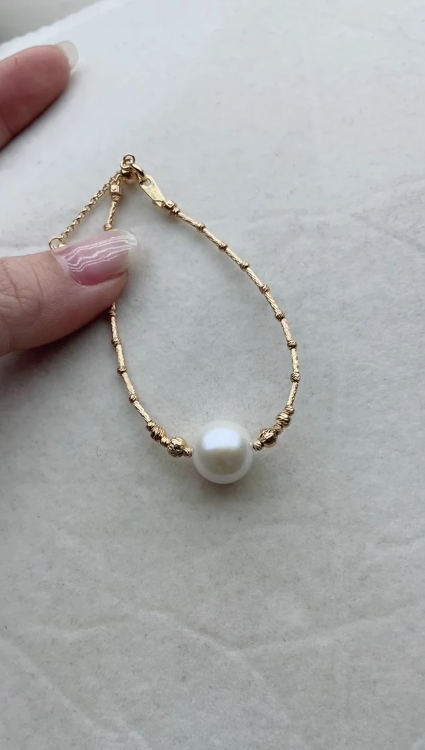 【闪购商品】淡水珍珠手链银S925镶嵌Y5