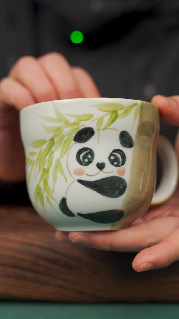【闪购商品】瓷片74寻一缕瓷香杯釉下手工手绘瓷器
