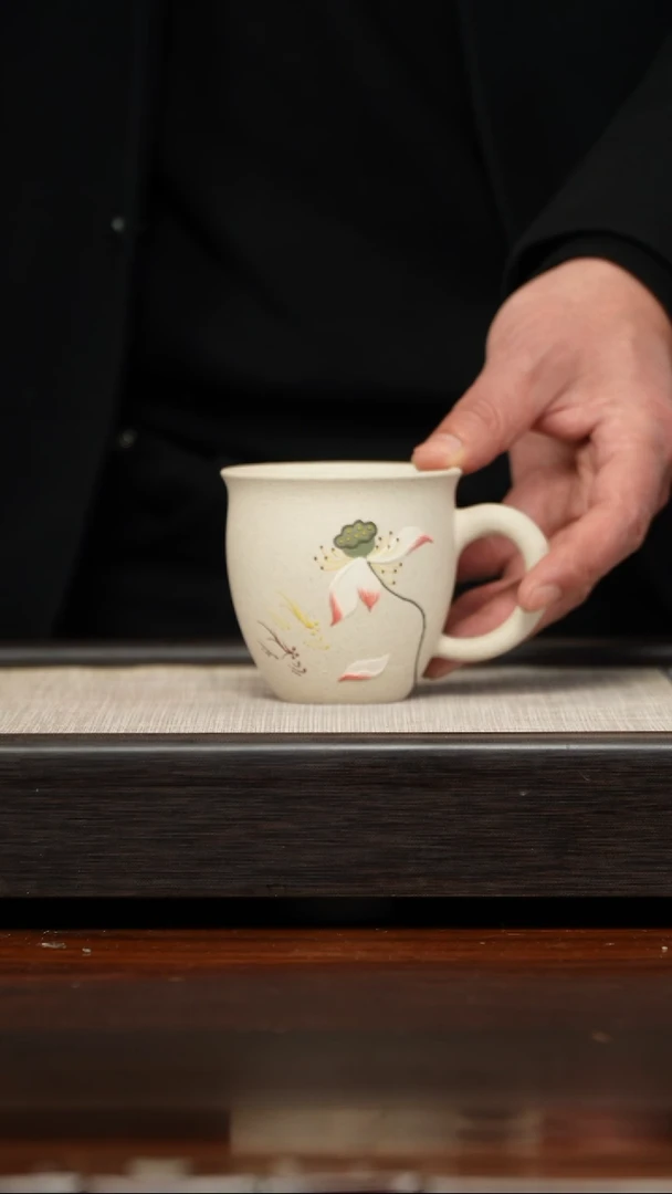 【闪购商品】紫砂茶壶白段荷花杯