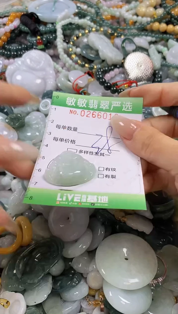 翡翠未镶嵌颈饰闪购0266010