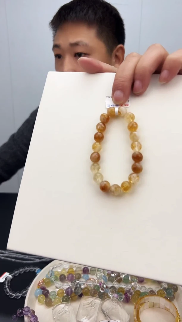 未镶嵌手链水晶天然黄塔晶手链