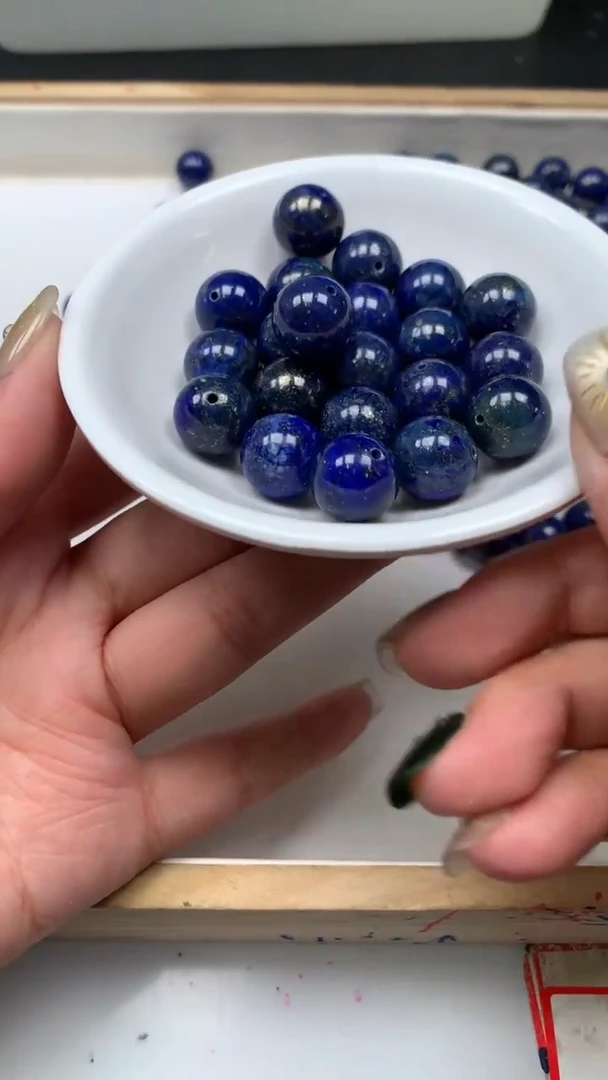 未镶嵌青金石散珠M486 青金石12mm3个8.8元