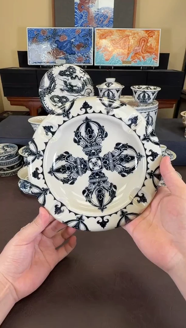 二号釉金刚杵雪茄缸