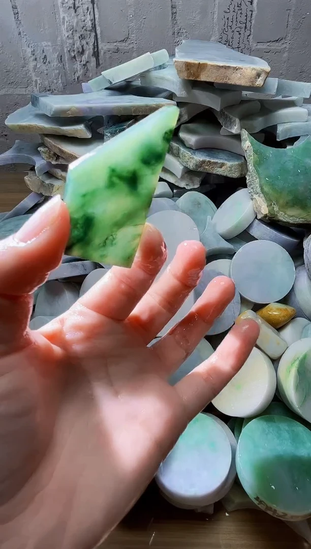 裸石翡翠天然翡翠A货古 南 134